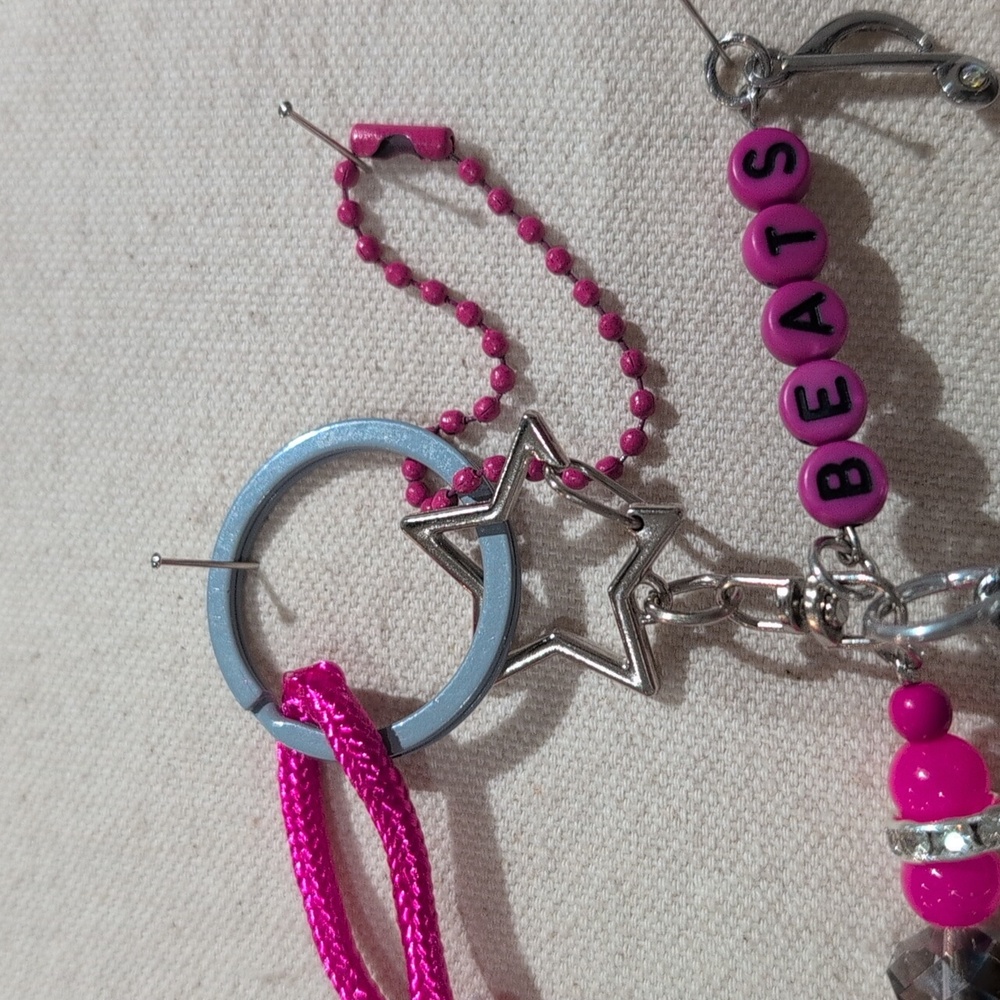 L.O.L. Surprise! Doll Upcycled Handmade "Beats" Keychain Bag Charm - Picture 4 of 7